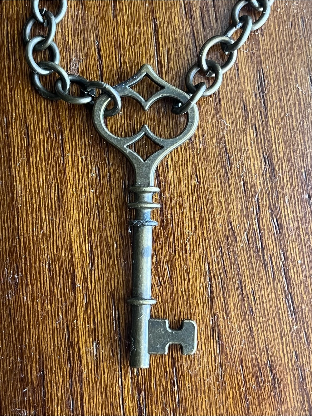 Cute Antiqued Skeleton Key Choker - Picture 3 of 4